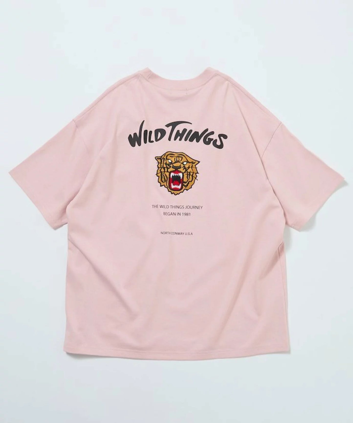 WILD THINGS × FREAK'S STORE Big Silhouette Tiger T-shirt