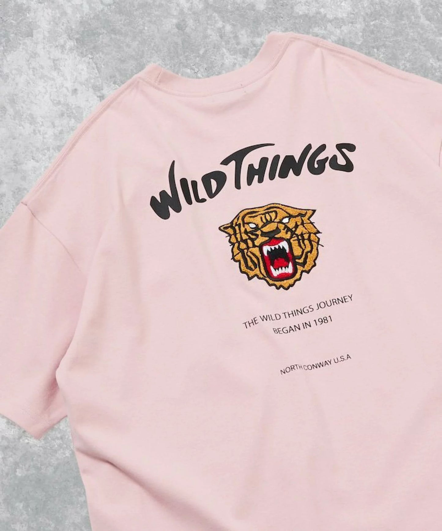 WILD THINGS × FREAK'S STORE Big Silhouette Tiger T-shirt