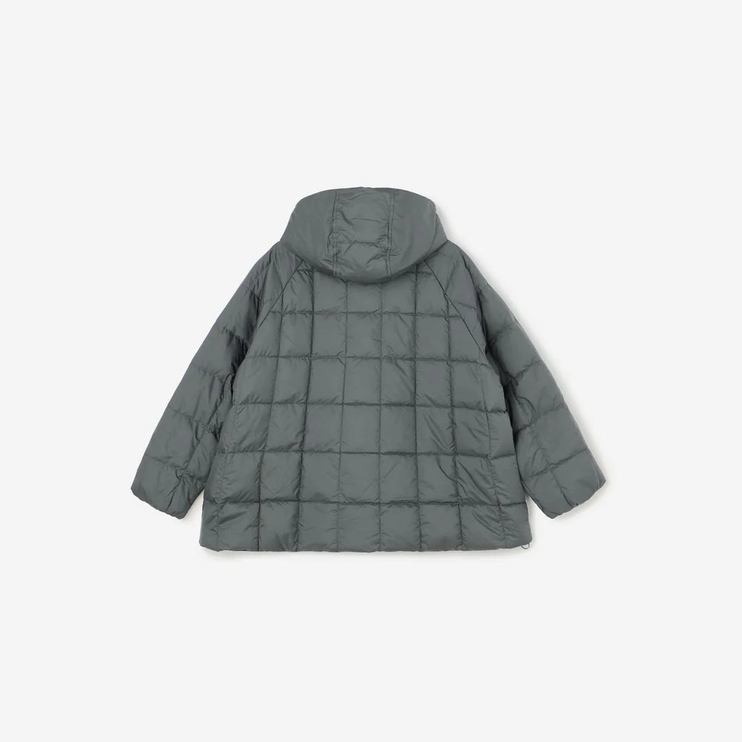 DANTON WOMEN'S NYLON TAFFETA SQUARE QUILTED DOWN JACKET