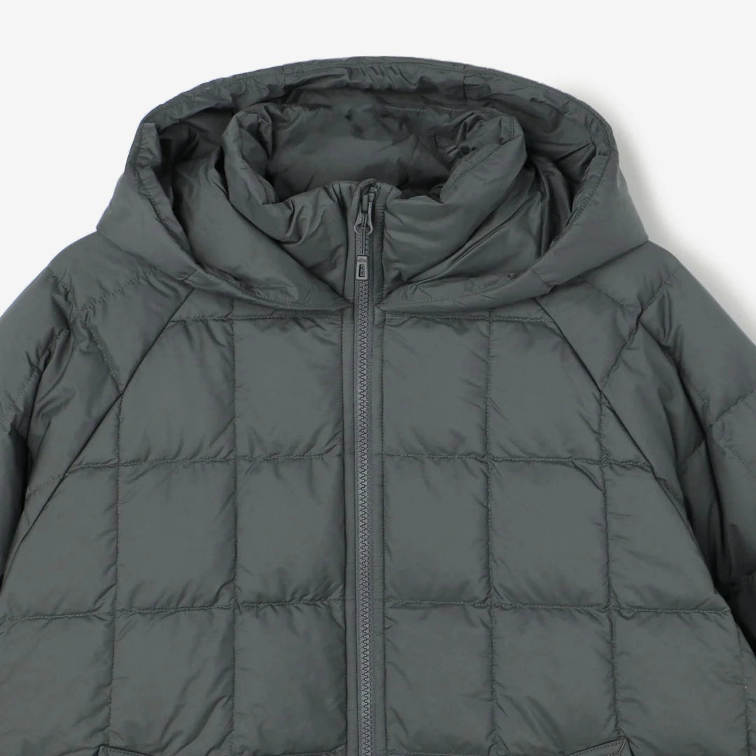 DANTON WOMEN'S NYLON TAFFETA SQUARE QUILTED DOWN JACKET