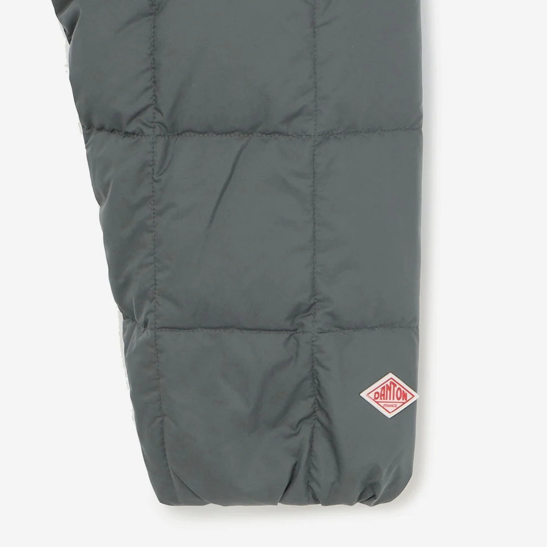 DANTON WOMEN'S NYLON TAFFETA SQUARE QUILTED DOWN JACKET