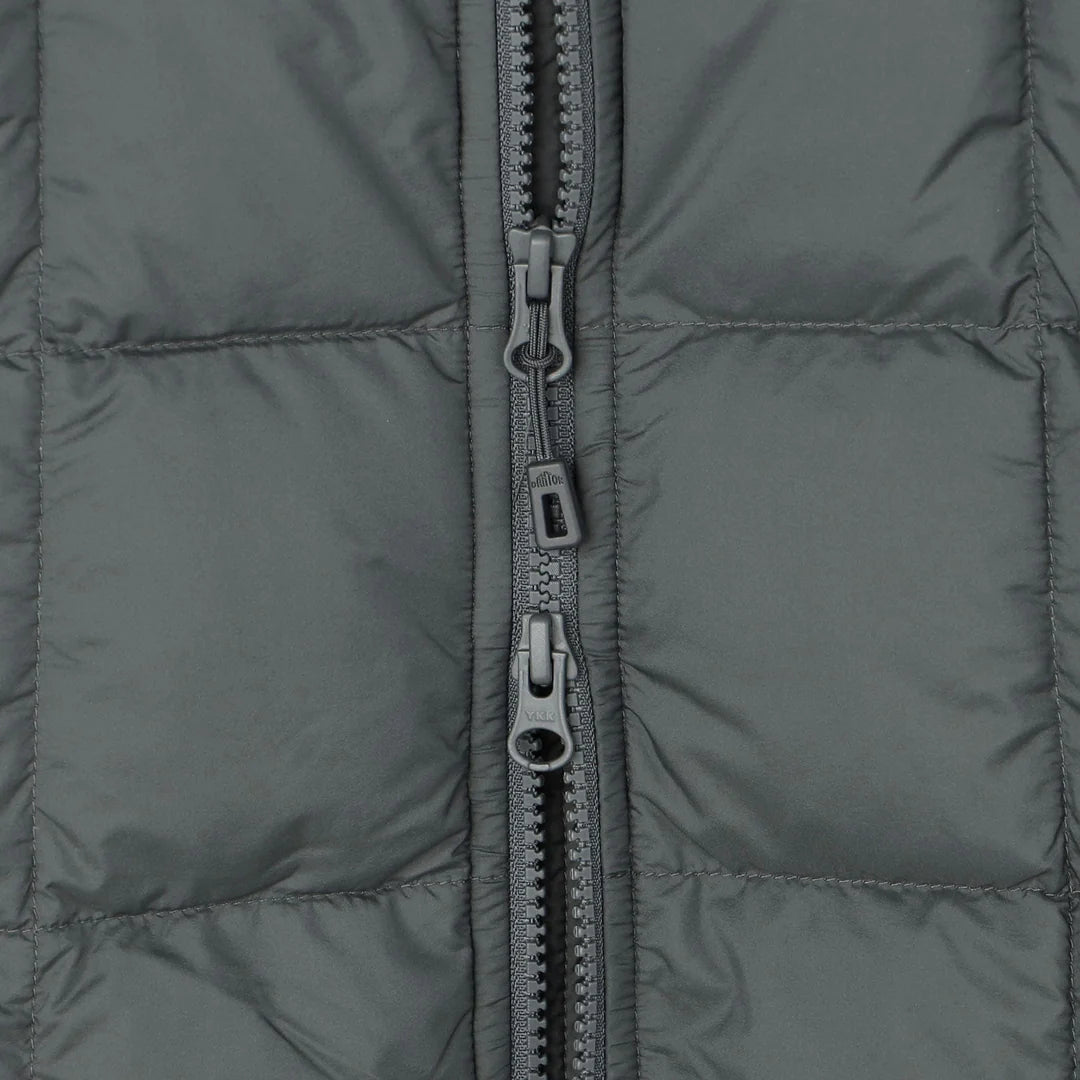 DANTON WOMEN'S NYLON TAFFETA SQUARE QUILTED DOWN JACKET