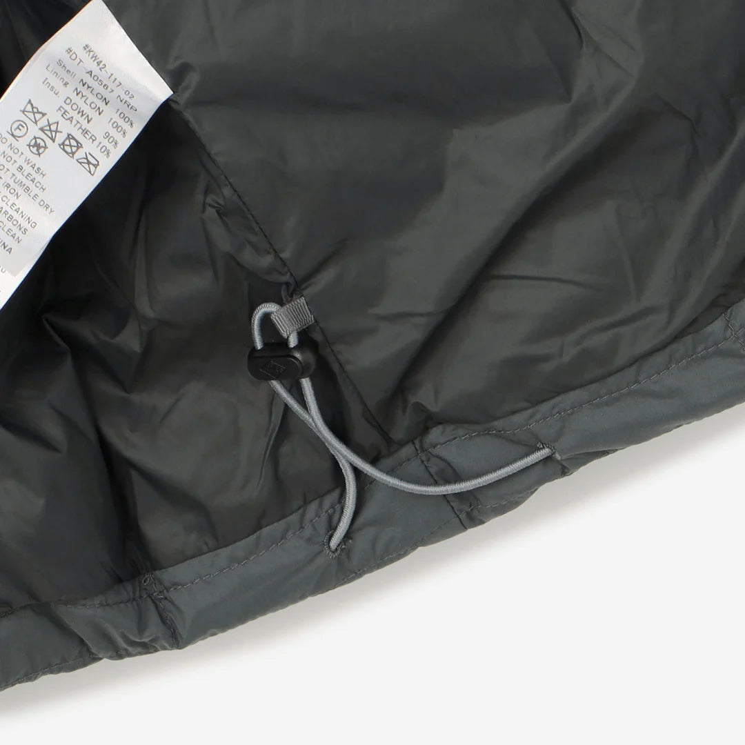 DANTON WOMEN'S NYLON TAFFETA SQUARE QUILTED DOWN JACKET