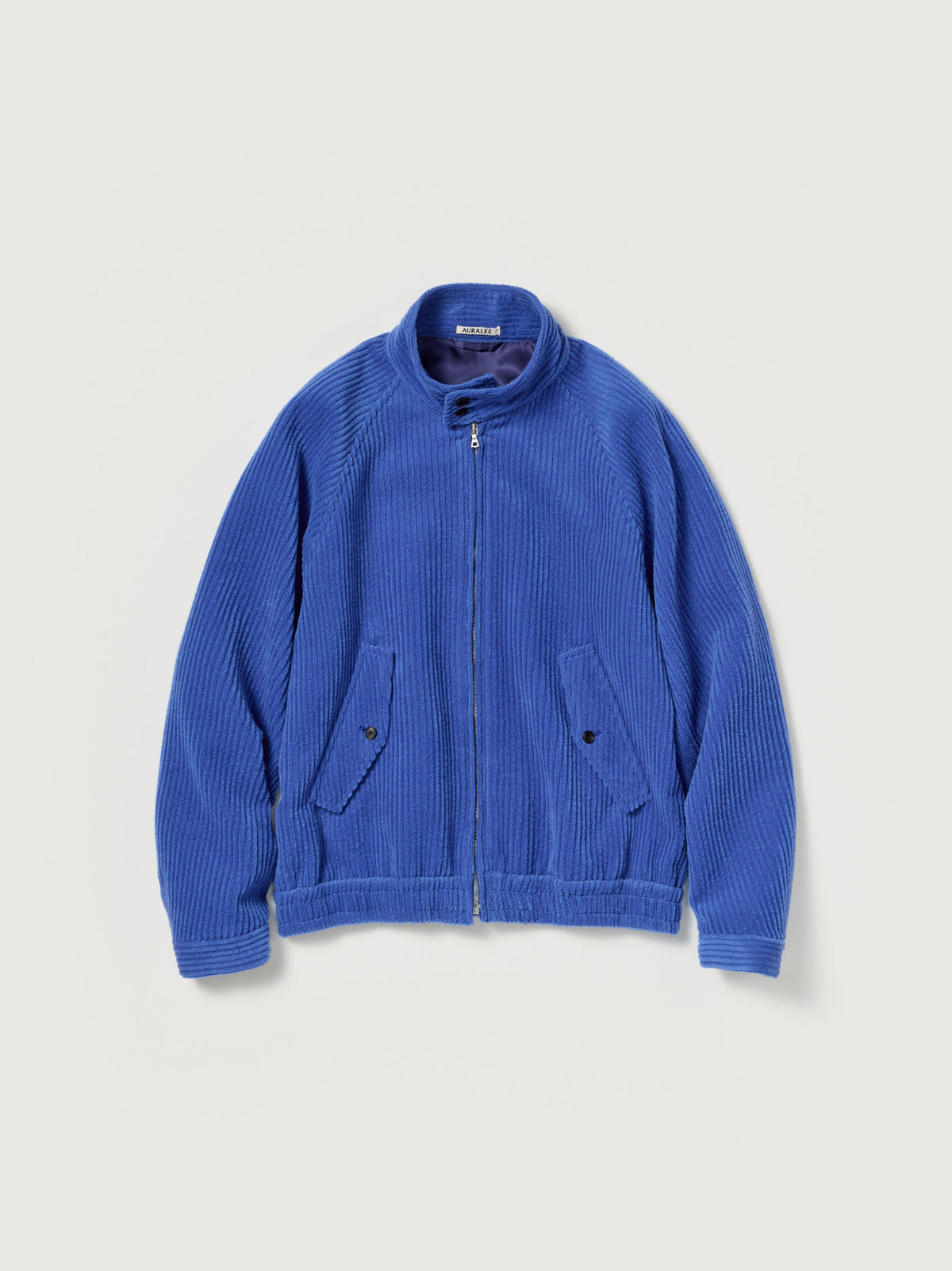 AURALEE WOOL CASHMERE CORDUROY ZIP BLOUSON
