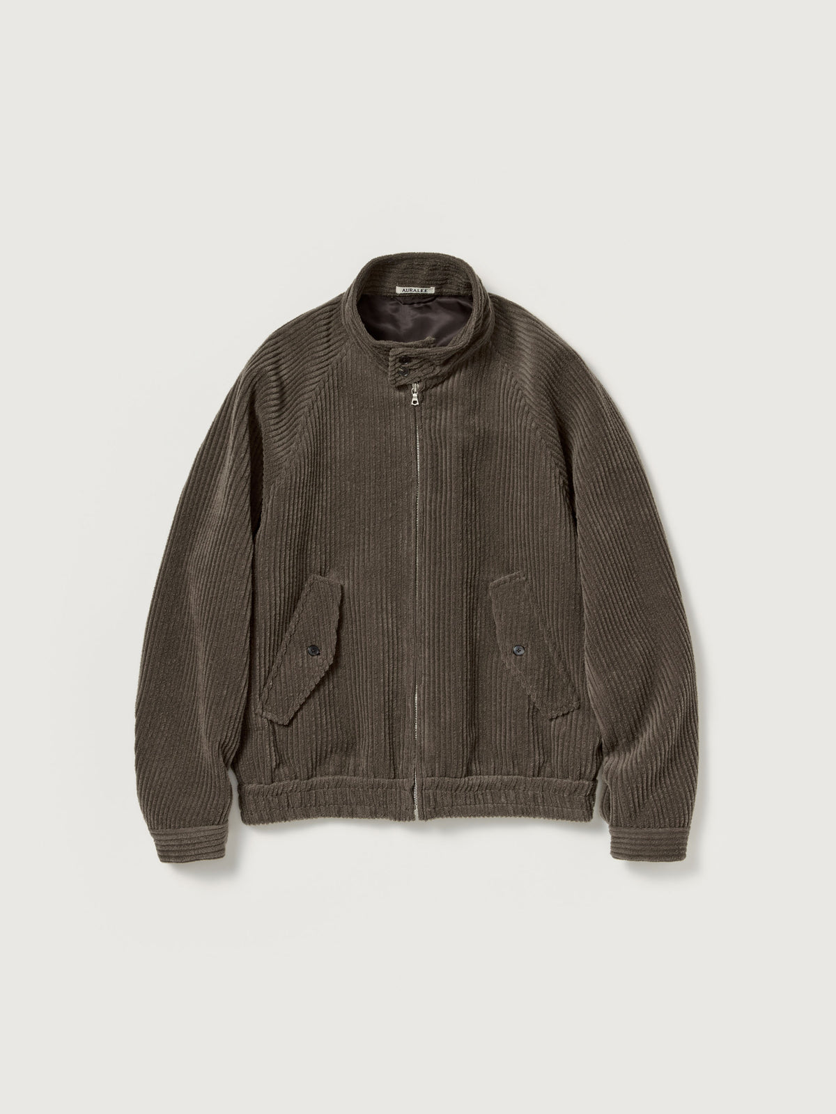 AURALEE WOOL CASHMERE CORDUROY ZIP BLOUSON