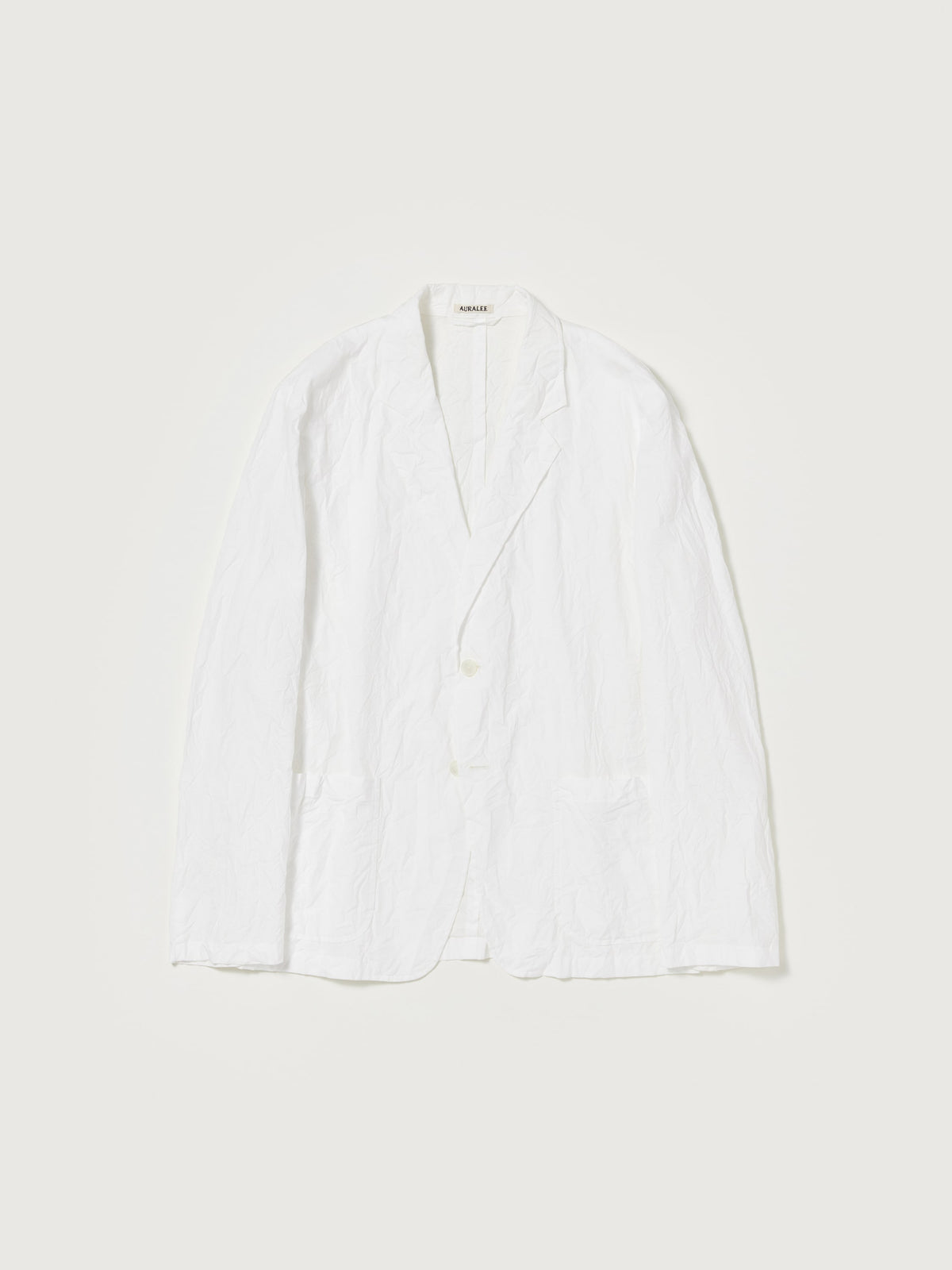 AURALEE WRINKLED WASHED FINX TWILL JACKET – unexpected store