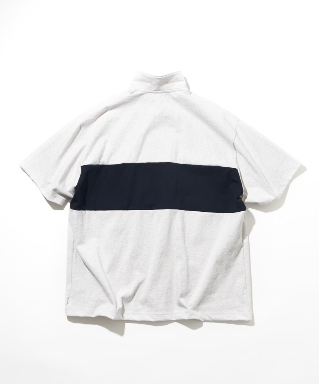 NAUTICA JAPAN Panel Border Half Zip Tee