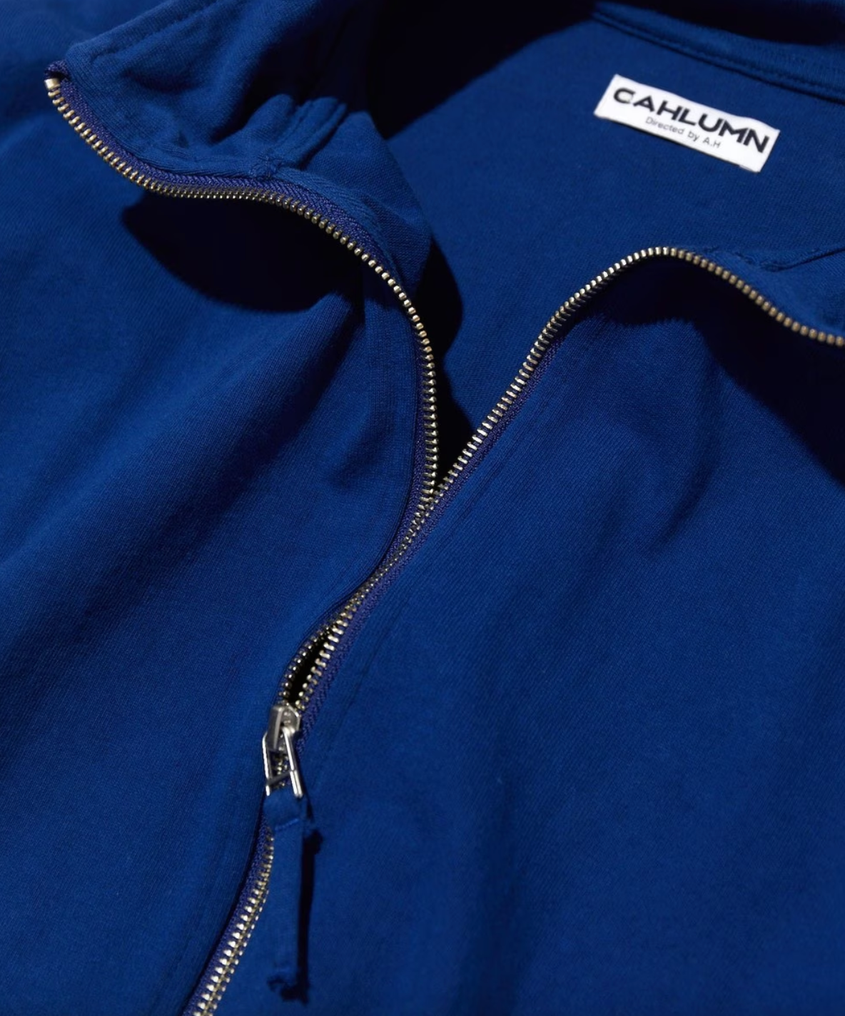 CAHLUMN Heavy Weight Jersey 3/4-Zip Cadet Collar Shirt