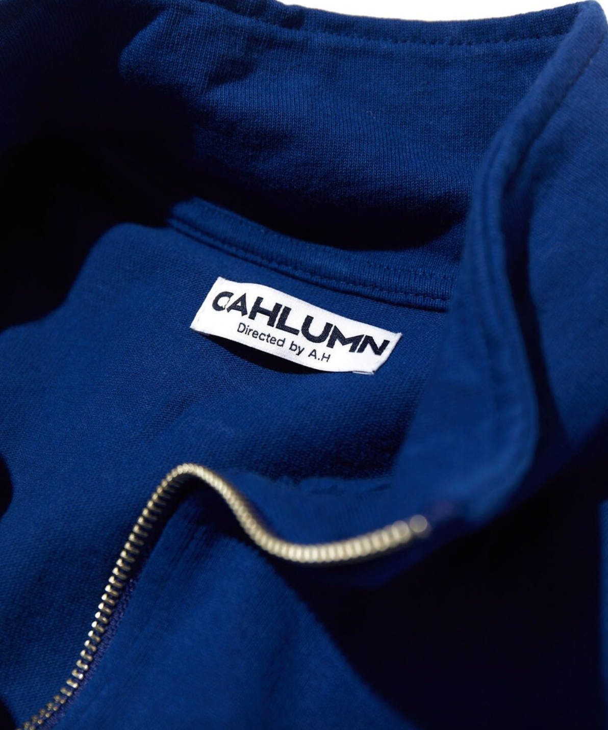 CAHLUMN Heavy Weight Jersey 3/4-Zip Cadet Collar Shirt