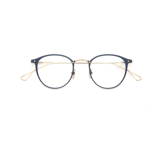 YELLOWS PLUS NIGEL EYEWEAR Matt Navy/Rose Gold