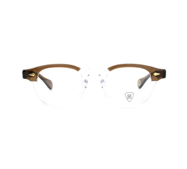 JULIUS TART OPTICAL AR Gold Edition Eyeglass Frame Red Brown Brow
