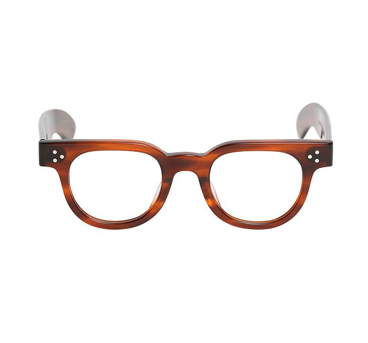 JULIUS TART OPTICAL FDR Eyeglass Frame Amber