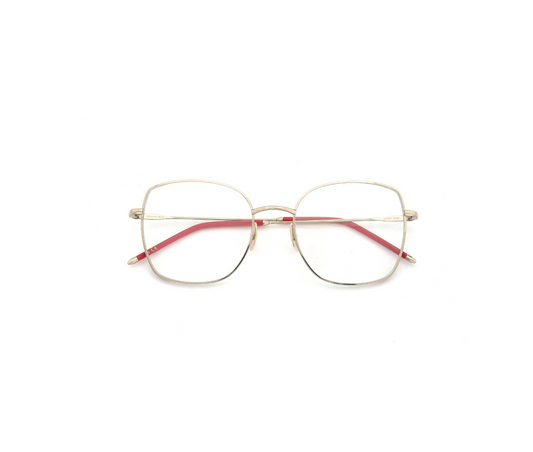 YELLOWS PLUS ZARA EYEGLASS FRAME Gold/Tarazman Red