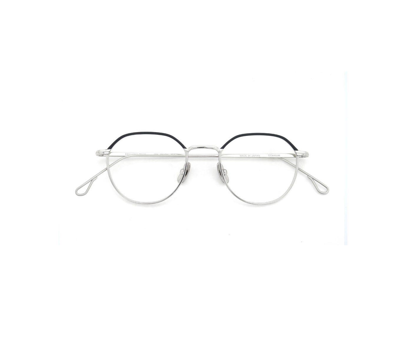 YELLOWS PLUS RIX EYEGLASS FRAME Silver/ Black