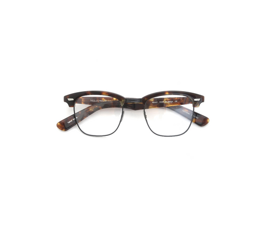 YELLOWS PLUS RAYMOND EYEGLASS FRAME Asian Havana/Black