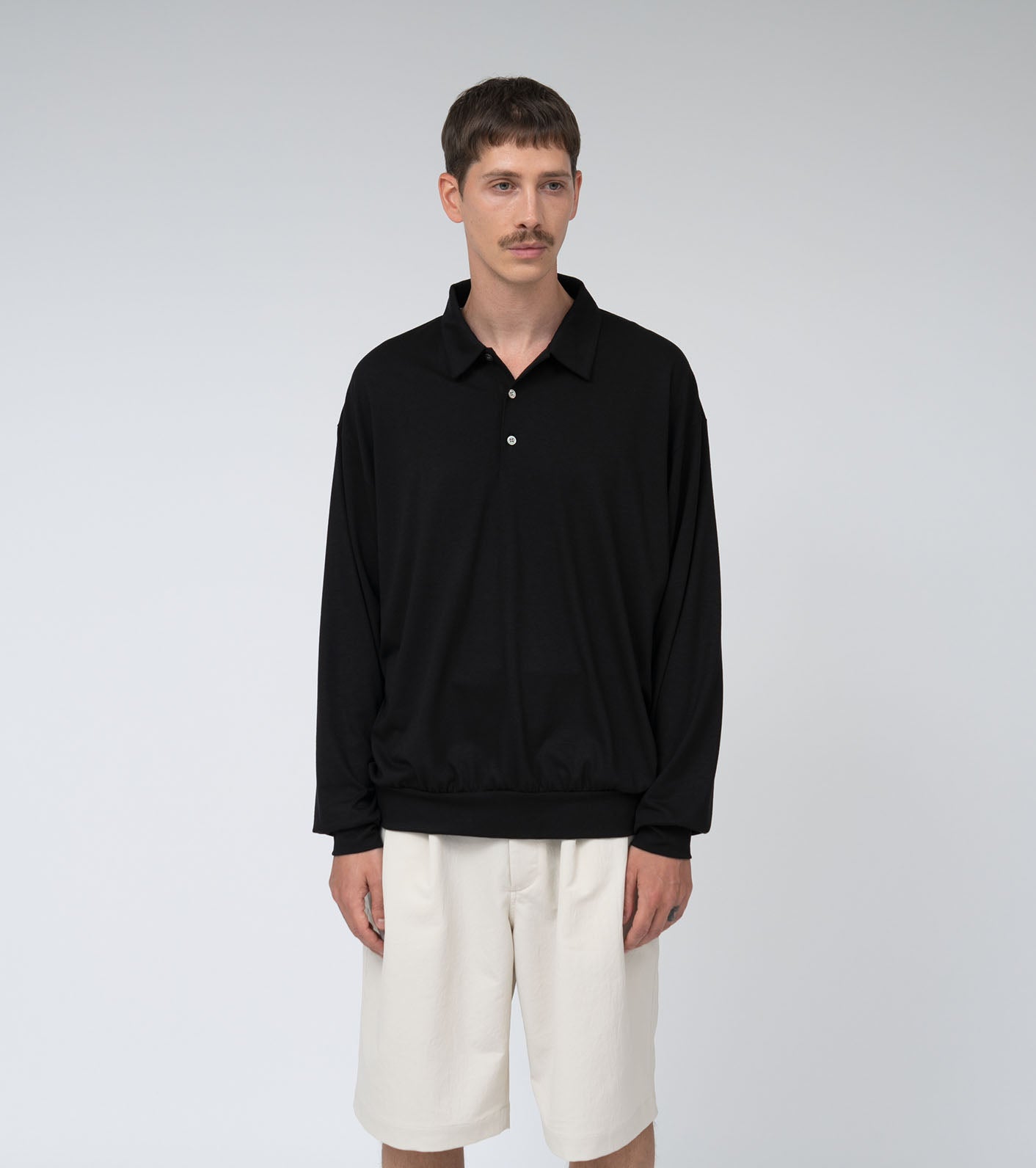 nanamica Wool L/S Polo