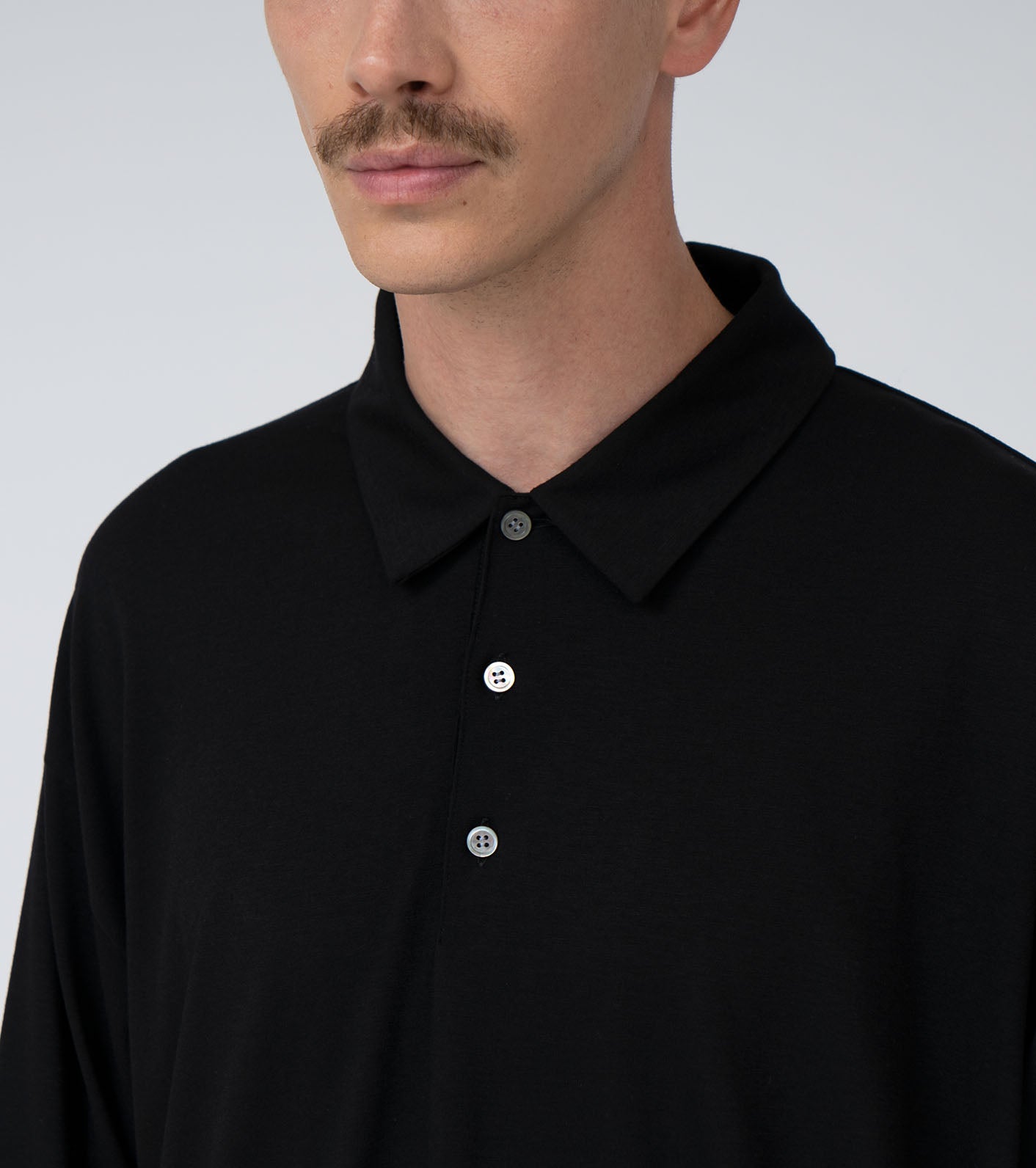 nanamica Wool L/S Polo