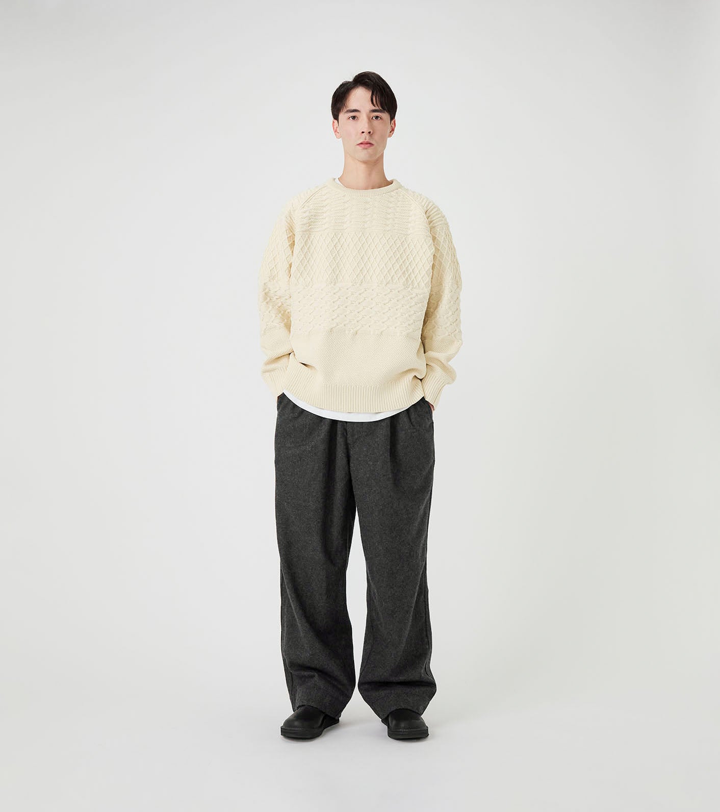 nanamica Wool Nylon Melton Pants