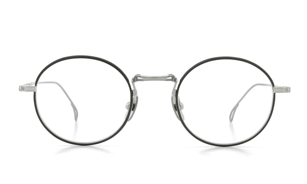 YELLOWS PLUS LESLIE EYEWEAR Silver/Moss Green – unexpected store