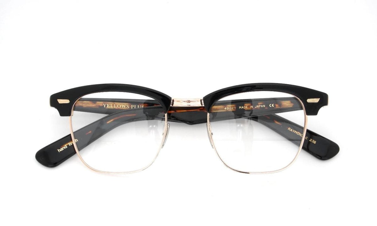 YELLOWS PLUS RAYMOND EYEGLASS FRAME Black Havana/Deep Gold