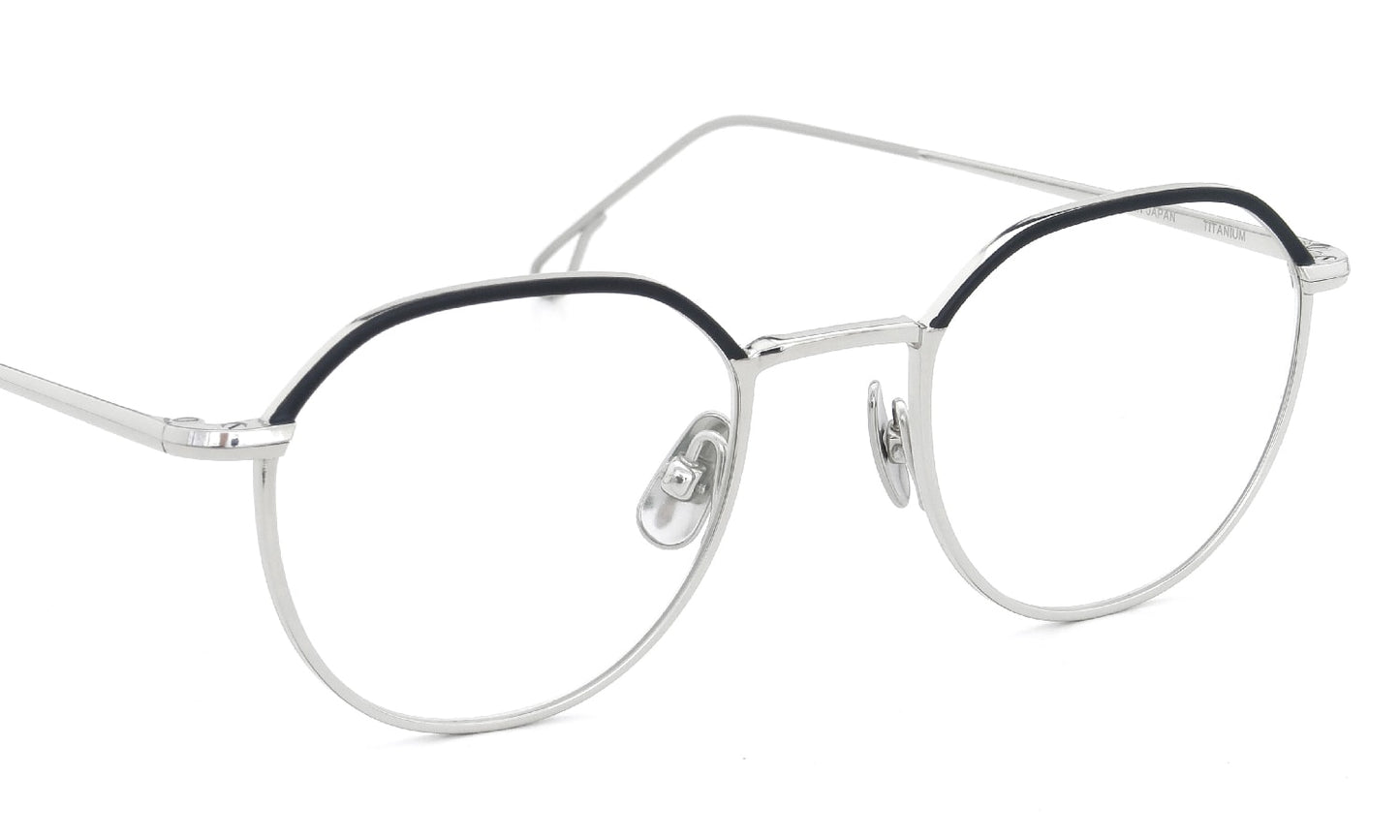 YELLOWS PLUS RIX EYEGLASS FRAME Silver/ Black