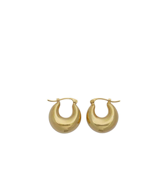 PREEK MOON HOOP EARRINGS