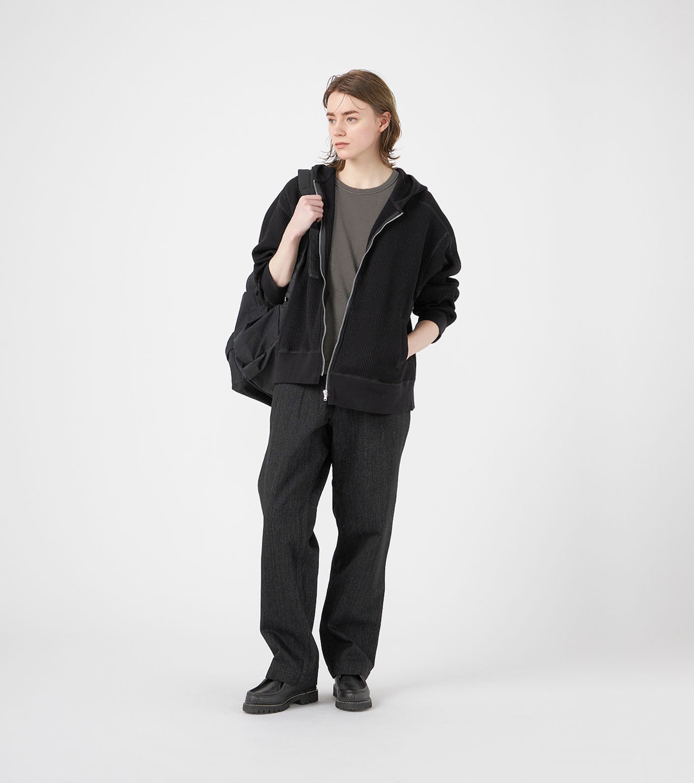 nanamica Zip-Up Thermal Hoodie