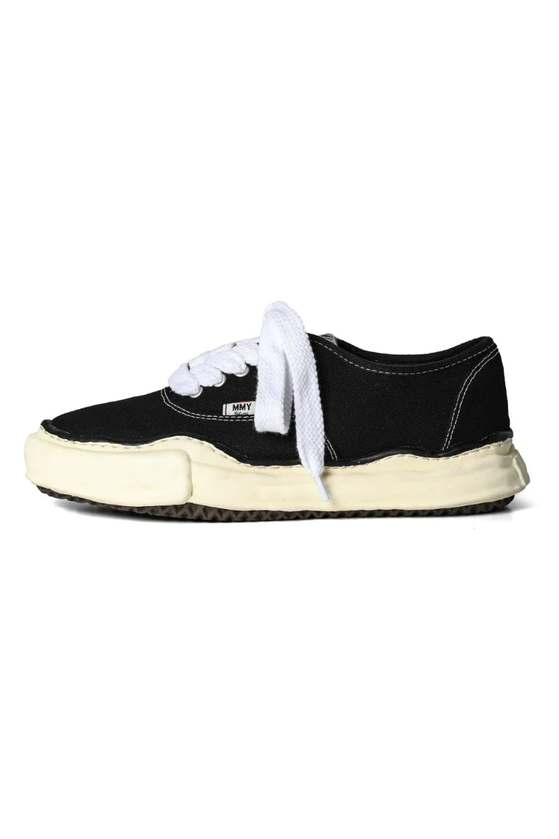 Maison MIHARA YASUHIRO BAKER Overdyed Lowcut Canvas Sneaker Black