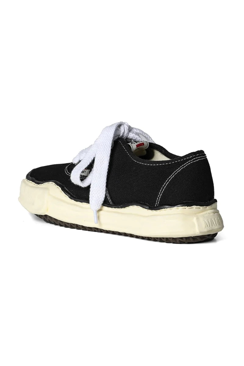 Maison MIHARA YASUHIRO BAKER Overdyed Lowcut Canvas Sneaker Black