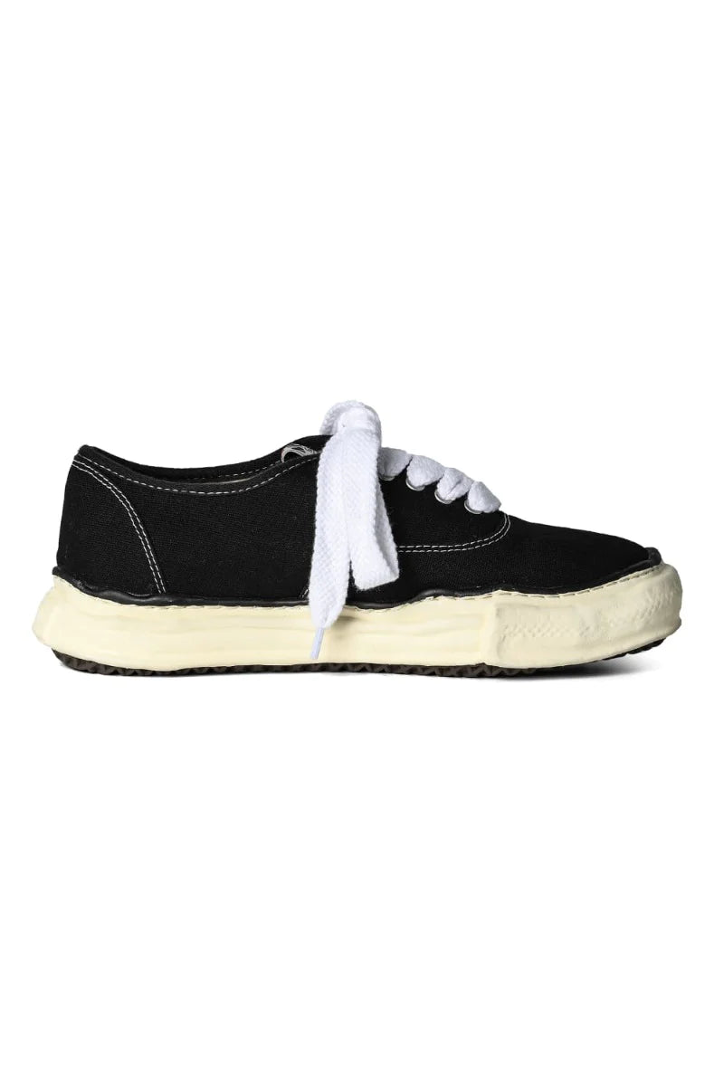 Maison MIHARA YASUHIRO BAKER Overdyed Lowcut Canvas Sneaker Black