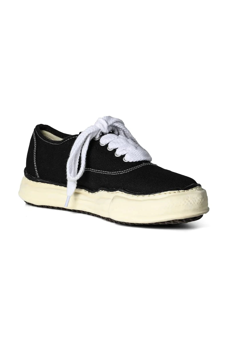 Maison MIHARA YASUHIRO BAKER Overdyed Lowcut Canvas Sneaker Black