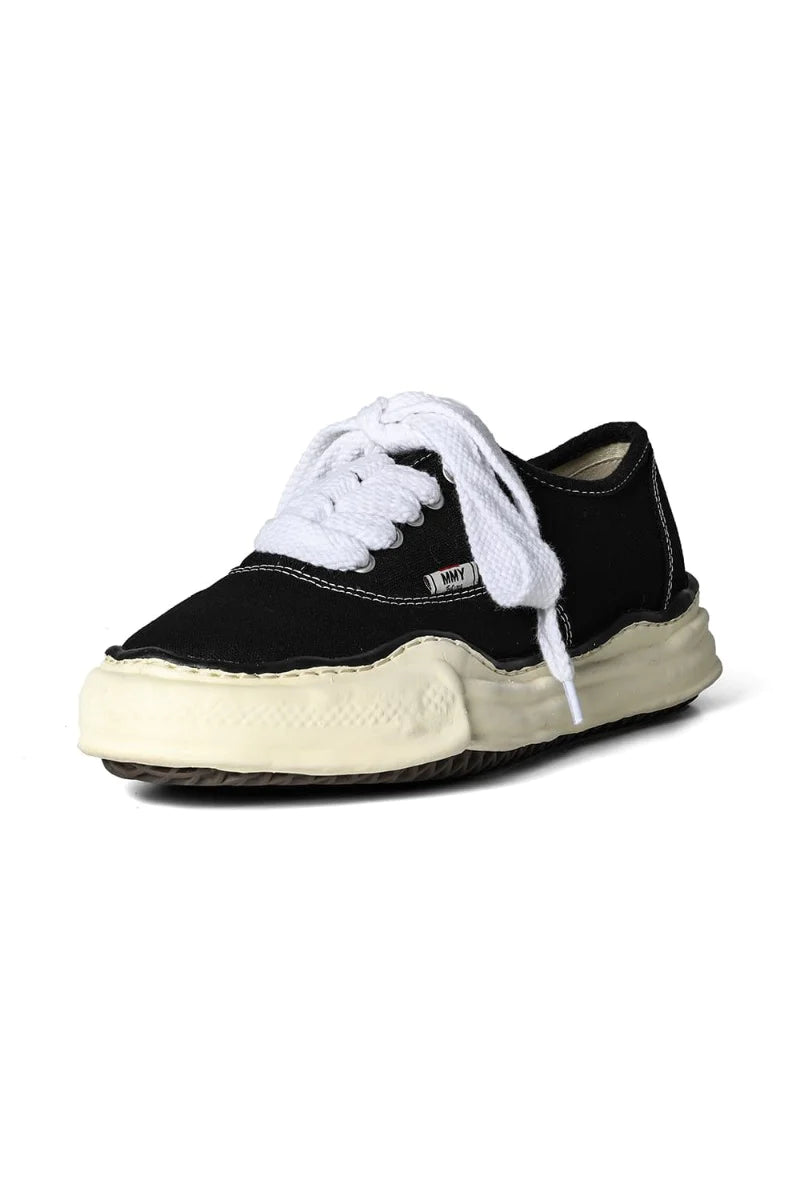 Maison MIHARA YASUHIRO BAKER Overdyed Lowcut Canvas Sneaker Black