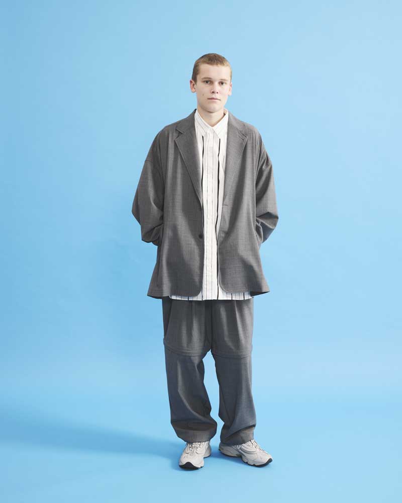 S.F.C (STRIPES FOR CREATIVE) DETACHABLE S WOOL PANTS