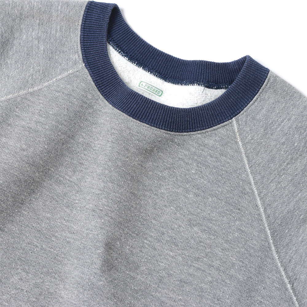 A.PRESSE Vintage Sweatshirt GRAY – unexpected store