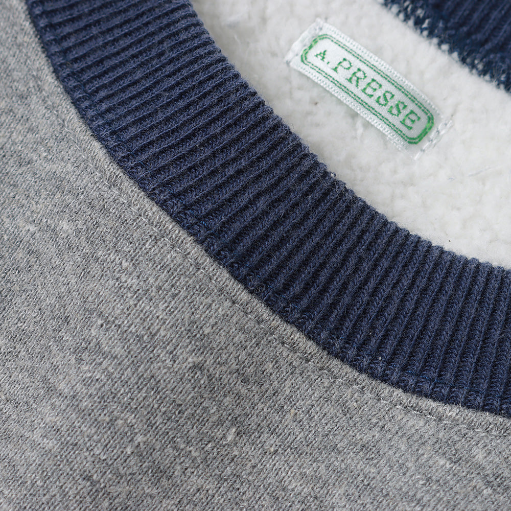 A.PRESSE Vintage Sweatshirt GRAY – unexpected store