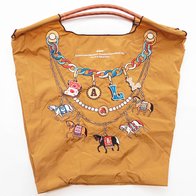 Ball & Chain Tote Bag HORSE CHARM