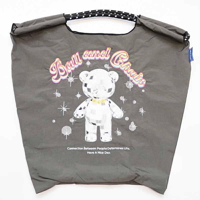 Ball & Chain Tote Bag MIRROR BALL BEAR