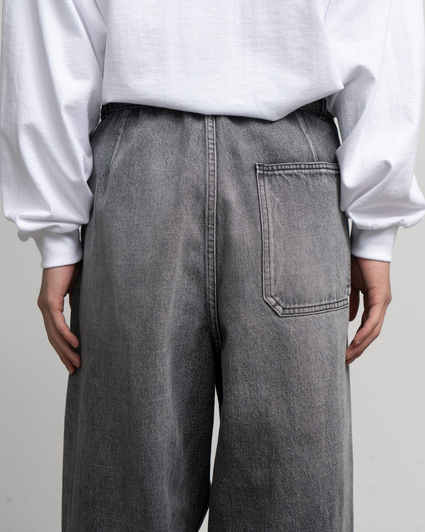 Graphpaper Selvage Denim Belted Pants - LIGHT FADE