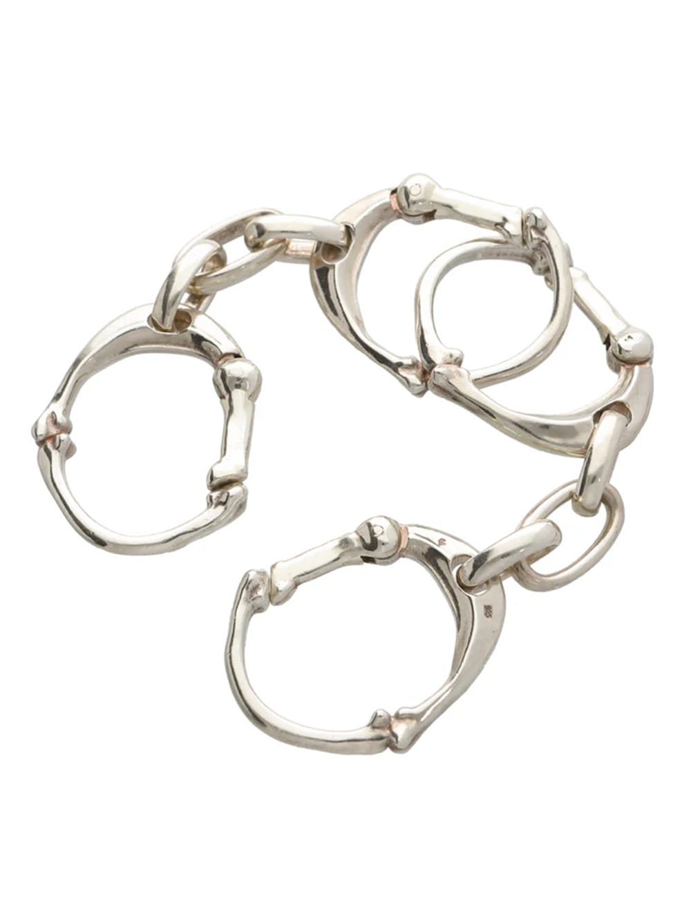 TAKAHIROMIYASHITATheSoloist. bone shaped carabiner bracelet L