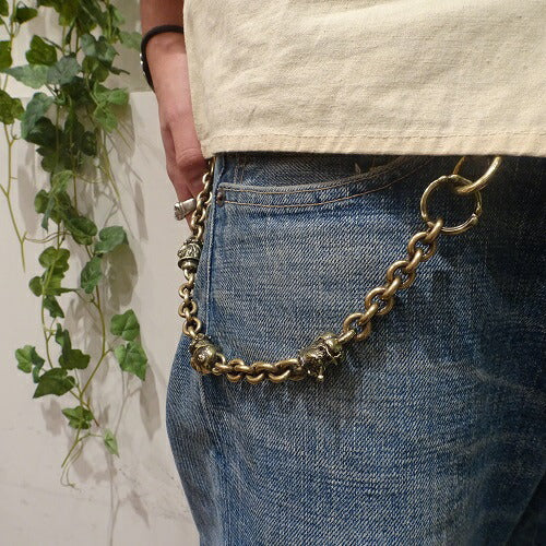 Peanuts&Co BULL WALLET CHAIN Brass – unexpected store