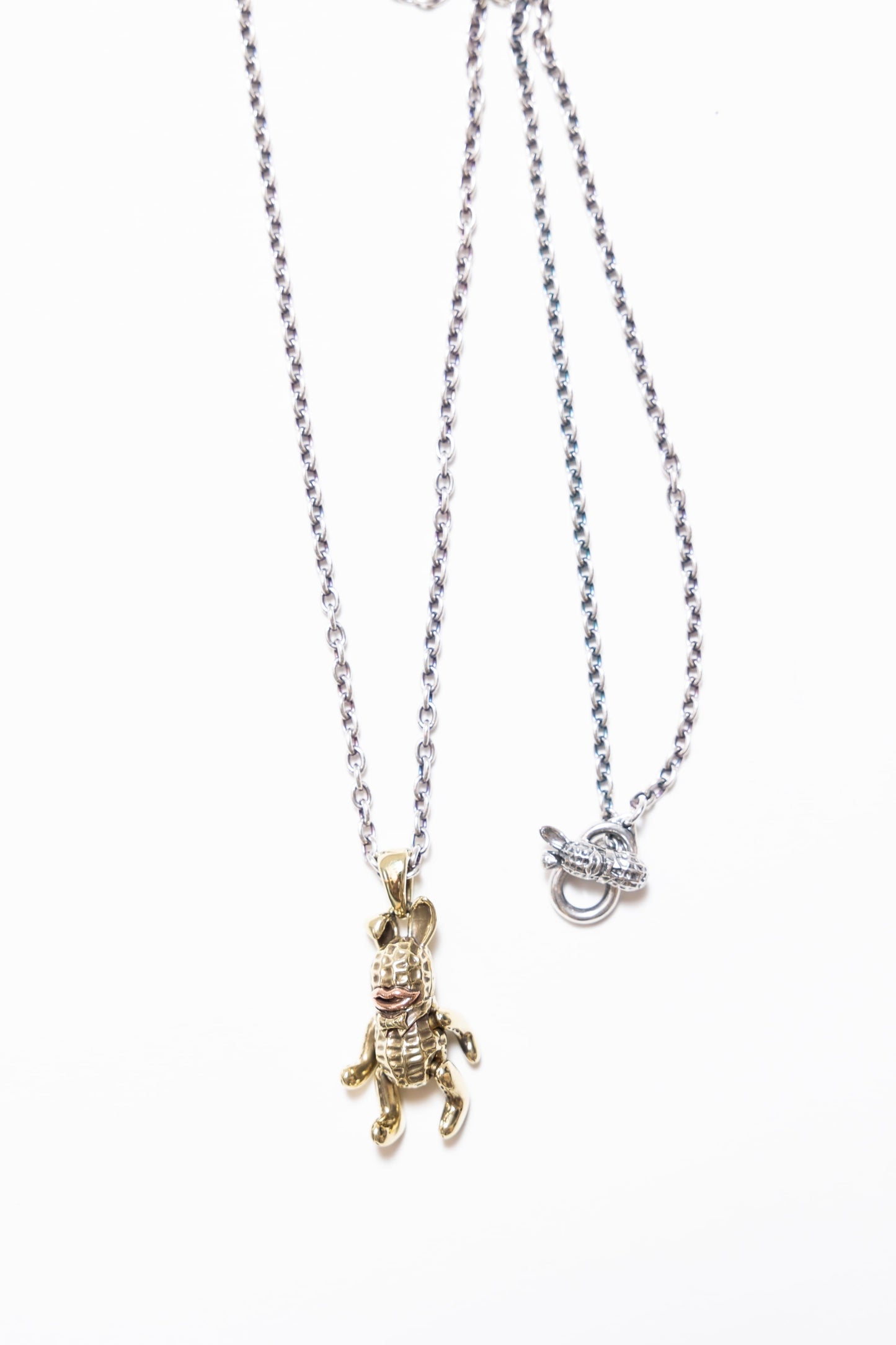 Peanuts&Co TEDDY BUNNYPEANUTS (brass) + silver chain