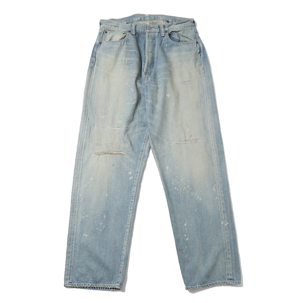 A.PRESSE No.37 Washed Wide Denim Pants (BLEACH) – unexpected store