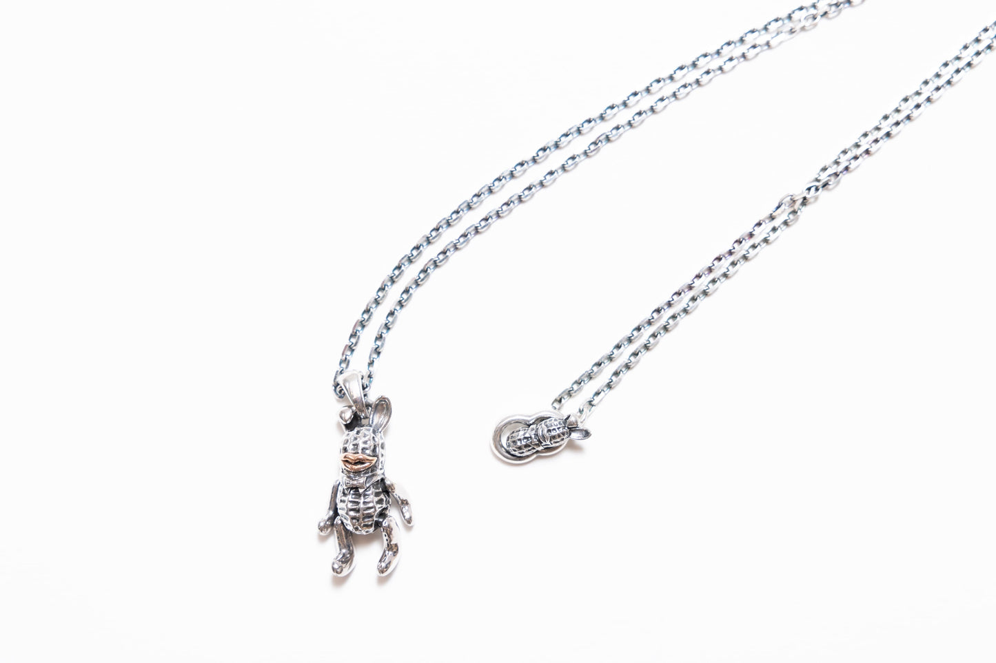 Peanuts&Co TEDDY BUNNYPEANUTS (silver×K10) + silver chain