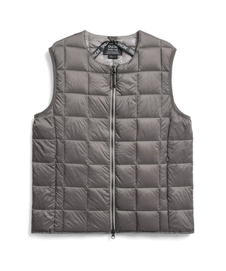 TAION CREW NECK W-ZIP DOWN VEST