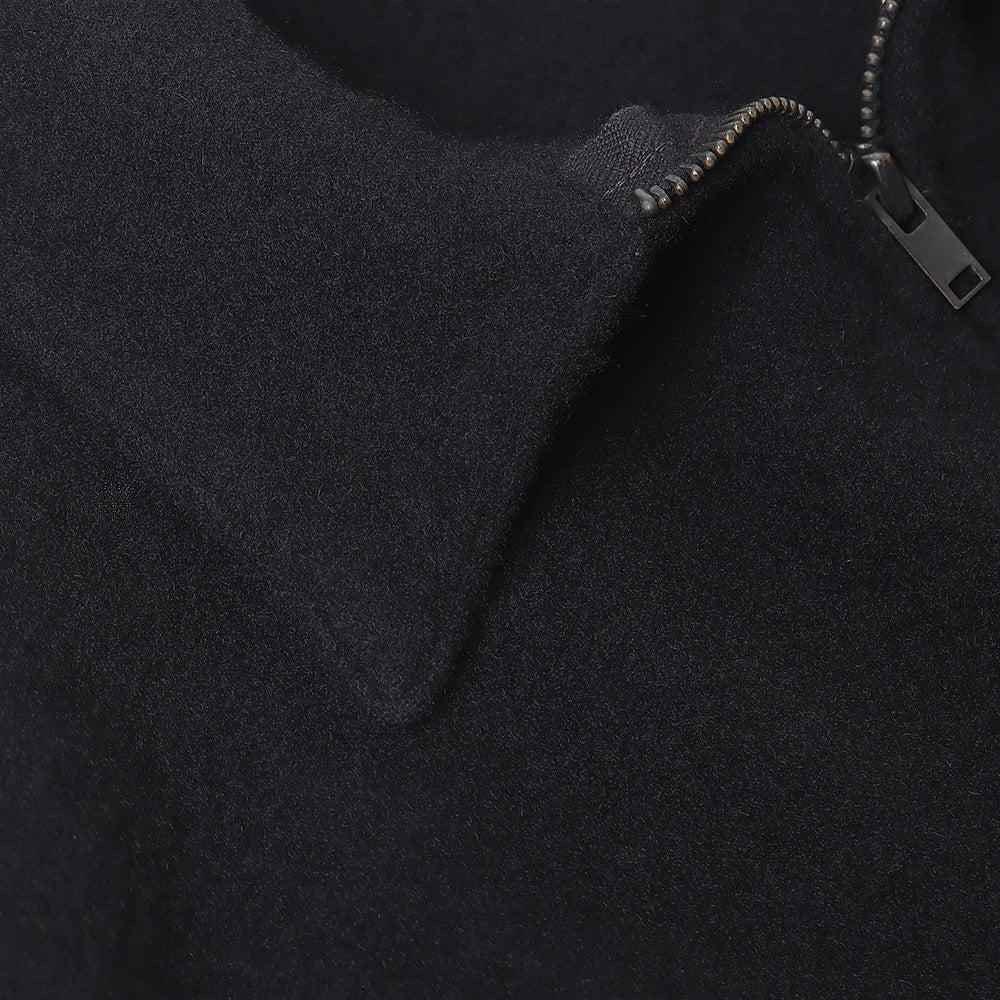 COMOLI Felted Wool Zip Short Jacket