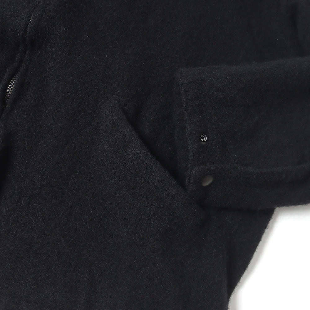 COMOLI Felted Wool Zip Short Jacket