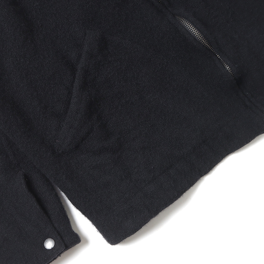 COMOLI Felted Wool Zip Short Jacket