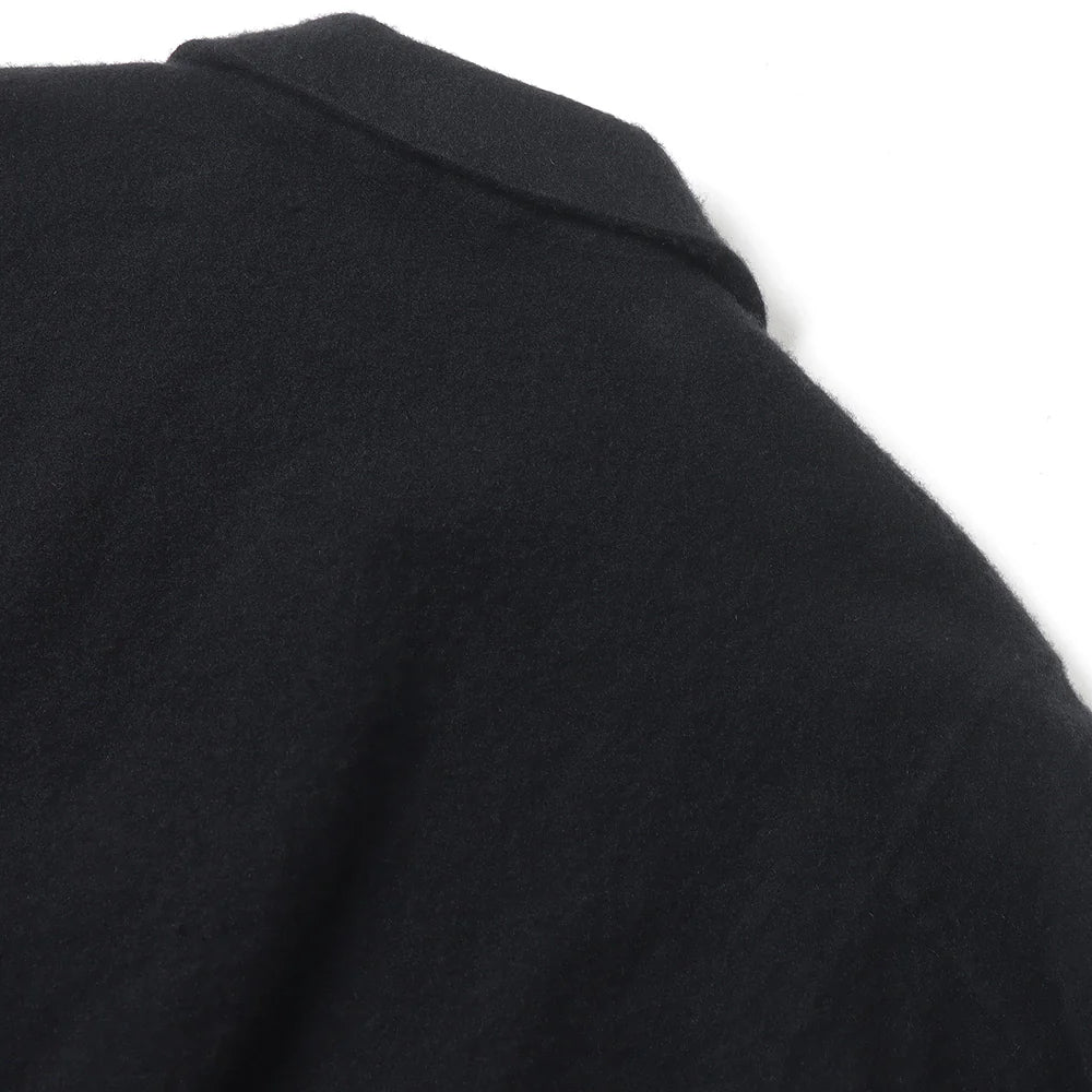 COMOLI Felted Wool Zip Short Jacket