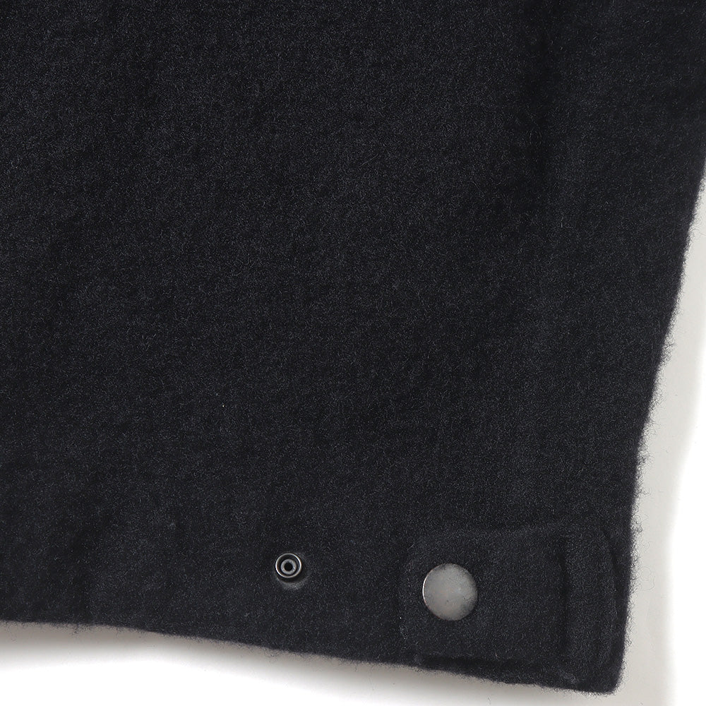 COMOLI Felted Wool Zip Short Jacket