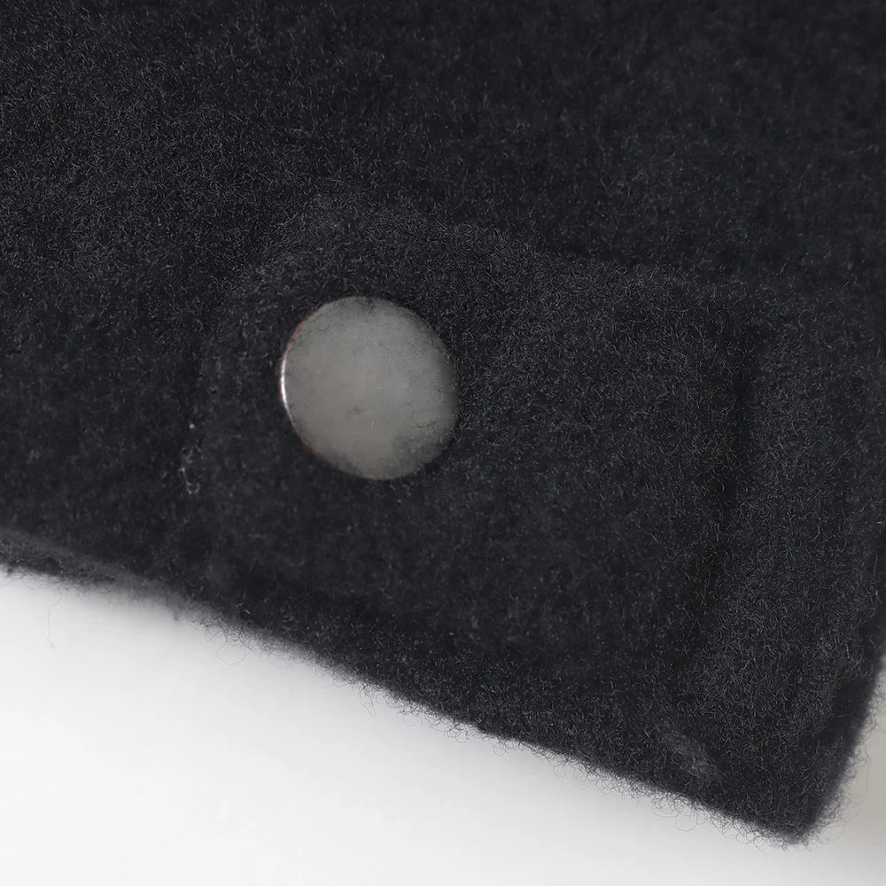 COMOLI Felted Wool Zip Short Jacket